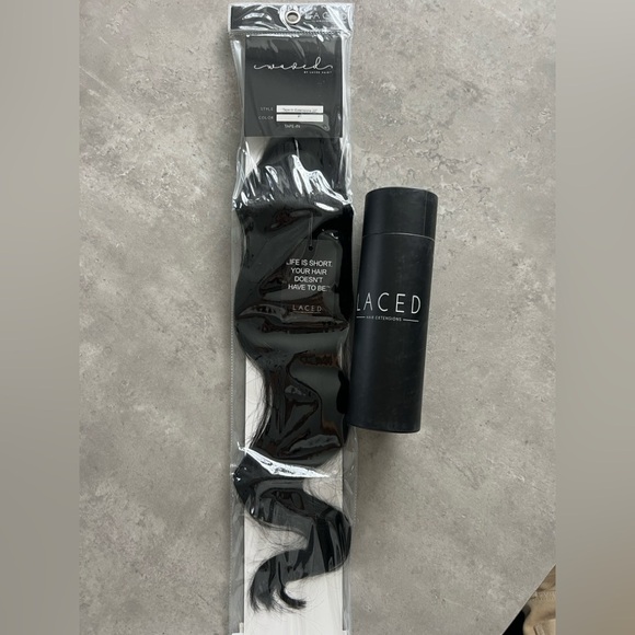Laced Tape-In Hair Extensions 22” Color Black #1 - Picture 3 of 5